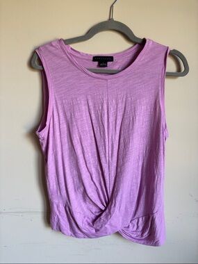 Sanctuary Lilac Twist-Front Sleeveless Tank